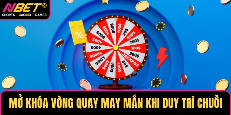 Mở khóa vòng quay may mắn khi duy trì chuỗi điểm danh